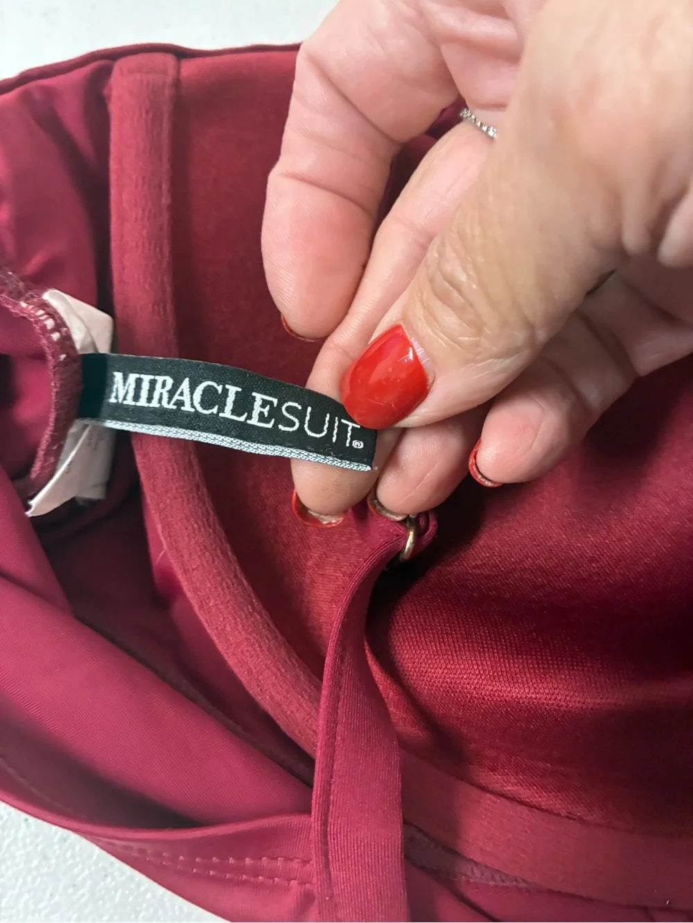 Miraclesuit Twist-Front Bra Top in Wine